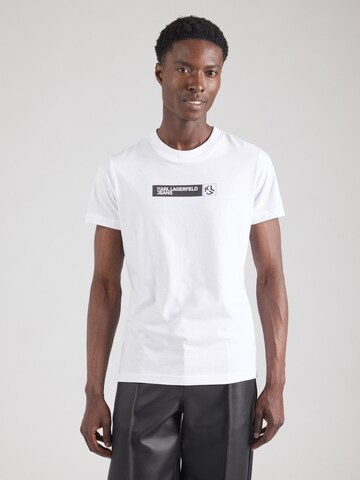 Maglietta di KARL LAGERFELD JEANS in bianco: frontale