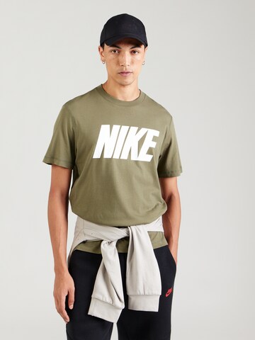 Nike Sportswear Póló 'Club' - zöld: elől