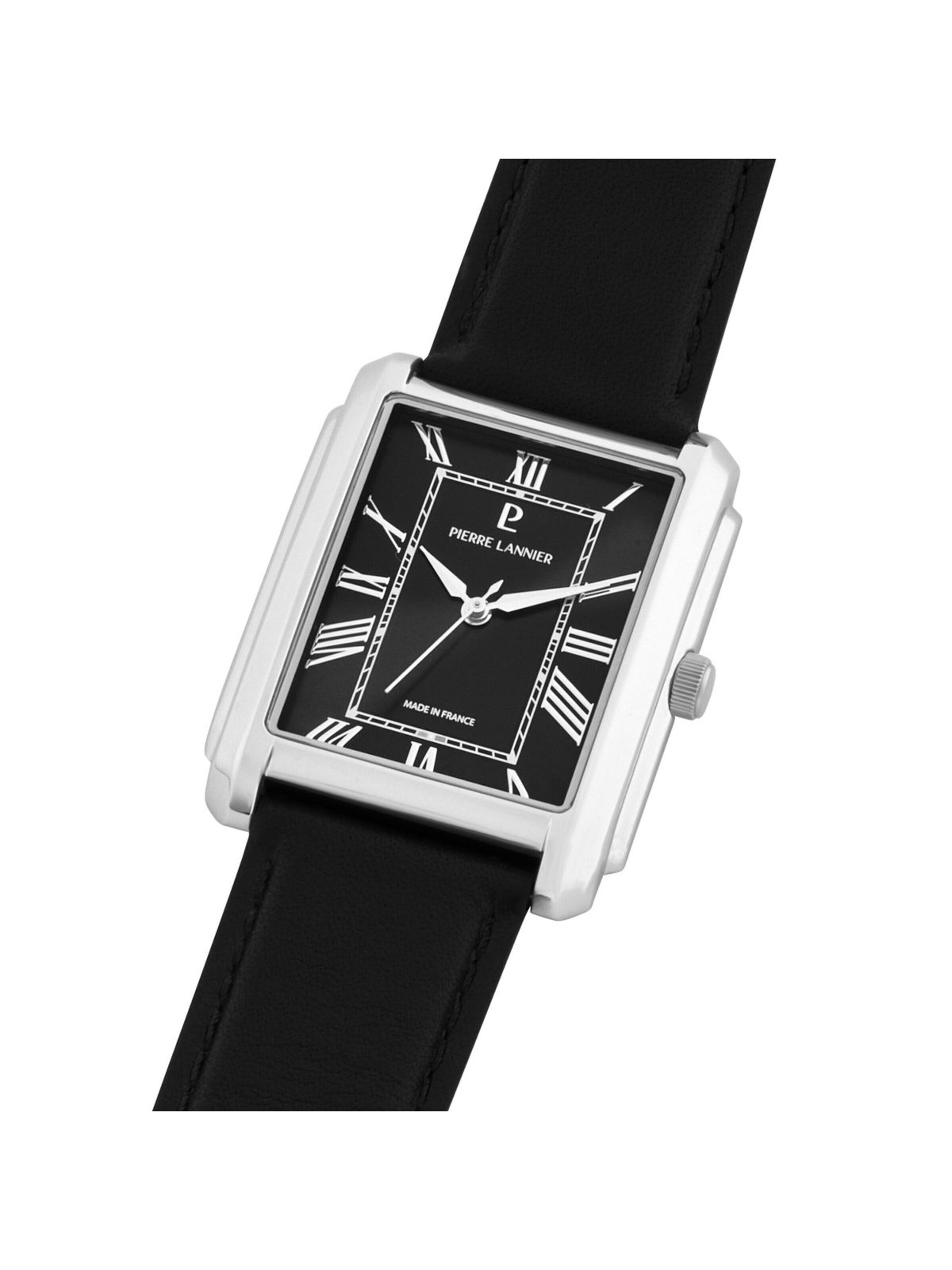 Montre à affichage analogique Pierre Lannier en noir