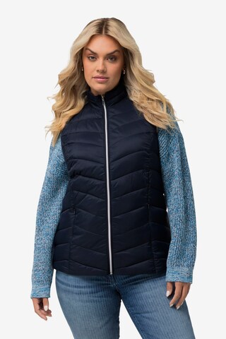 Gilet Ulla Popken en bleu : devant