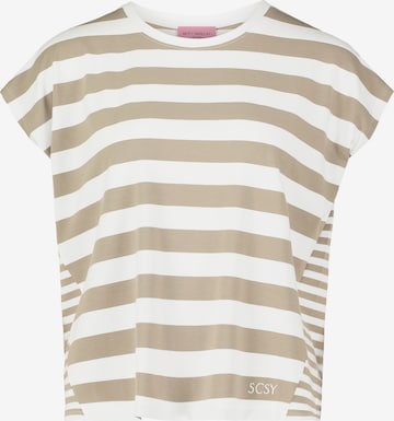 T-shirt Betty Barclay en blanc : devant