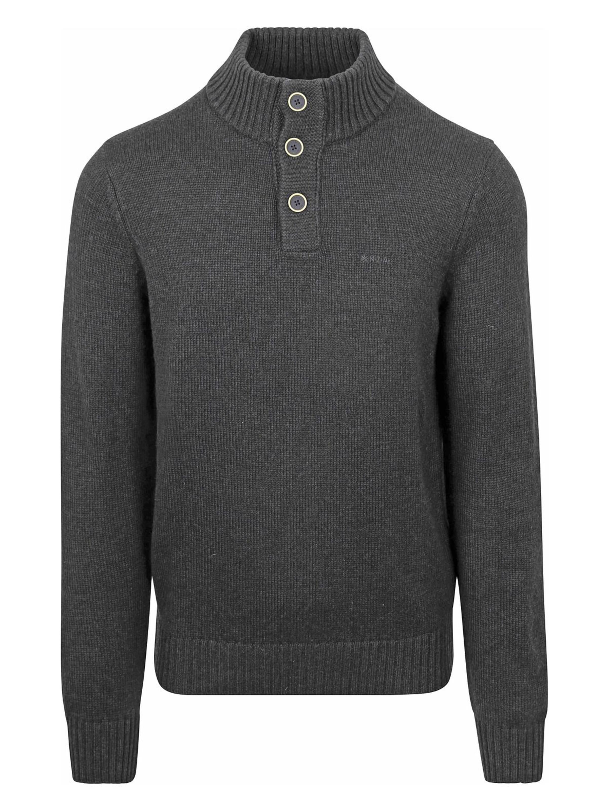 NZA New Zealand Auckland Pullover 'Adan'‌‌‌‌ in Grau: Vorderseite