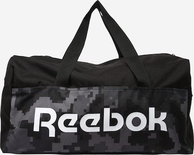 Reebok Sport Sporttasche in grau / schwarz / weiß, Produktansicht