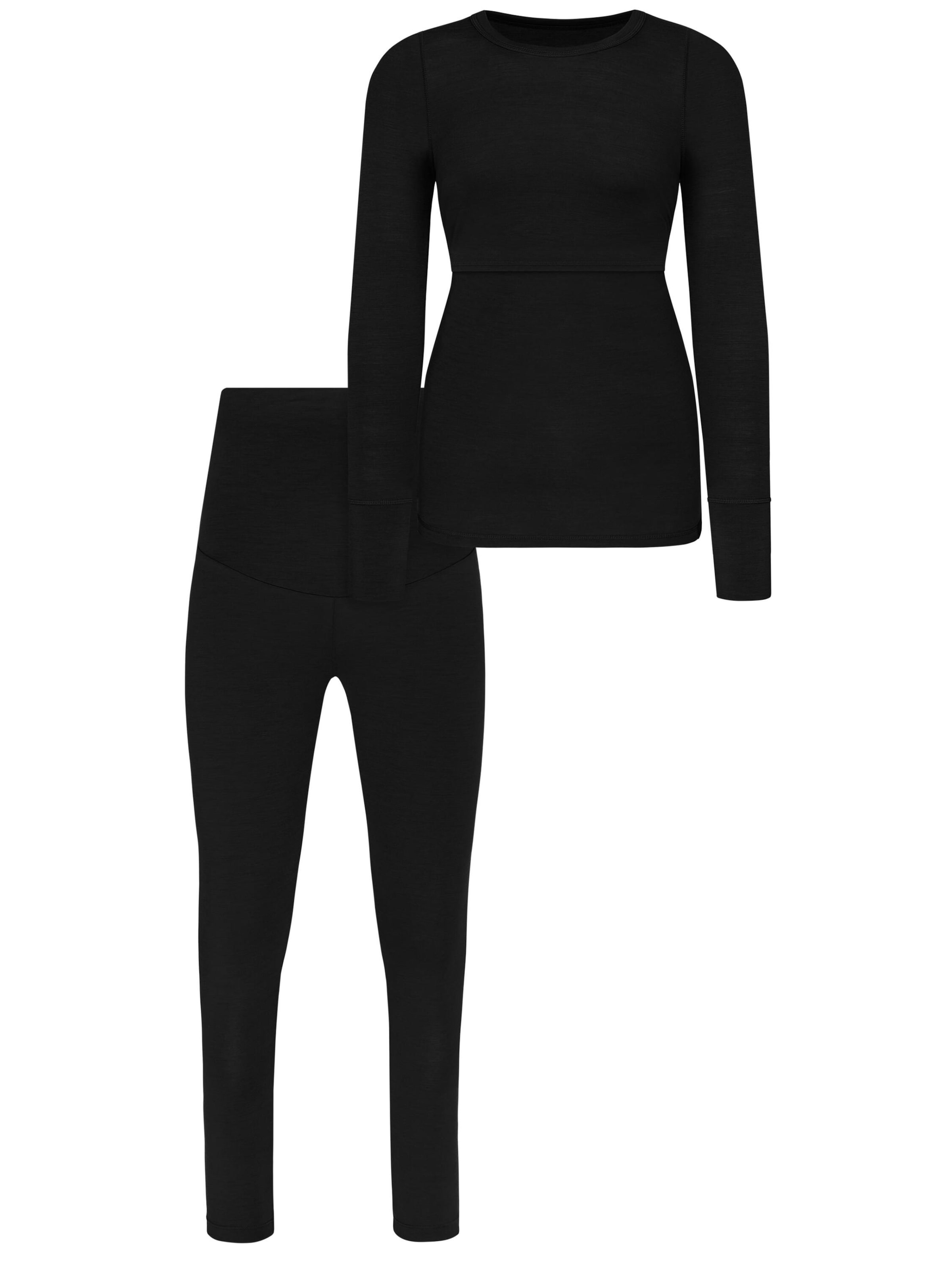 normani Ondergoedsets in Zwart: voorkant