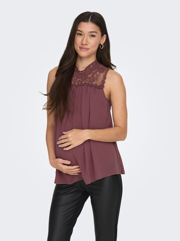 Only Maternity Bluse in Braun