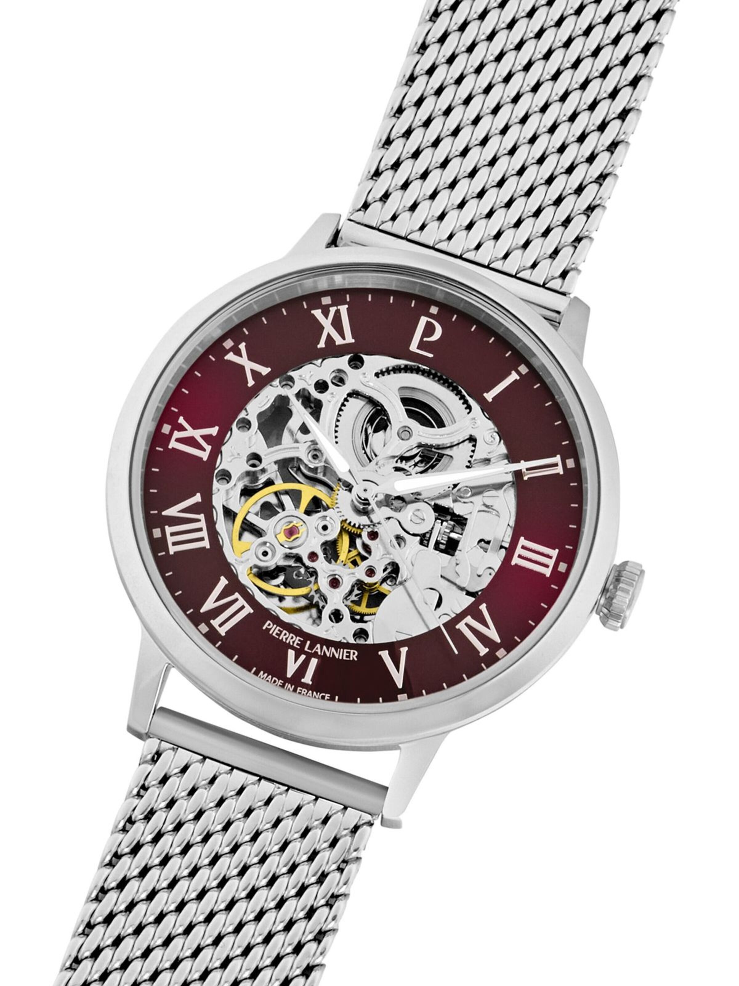 Pierre Lannier Analoguhr 'Automatic watch Automatic'‌‌‌‌‌ in Rot