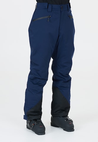 Whistler Regular Outdoor Pants 'Mastro' in Blue: front