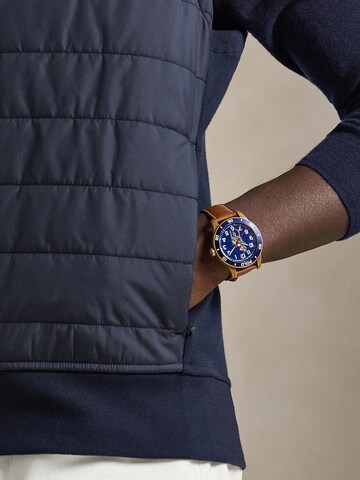 Polo Ralph Lauren Liivi '32/1 DBL KNIT JACQ-KNT-SHIRT' värissä sininen