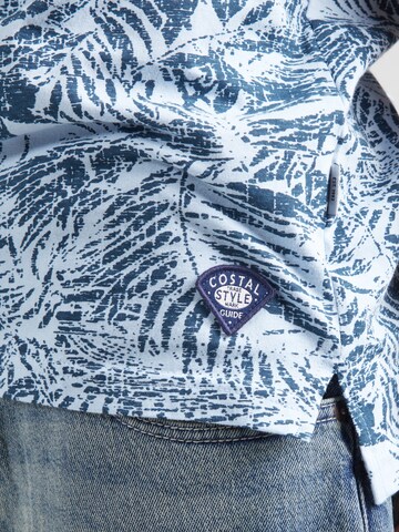 INDICODE JEANS Shirt 'Palme' in Blauw