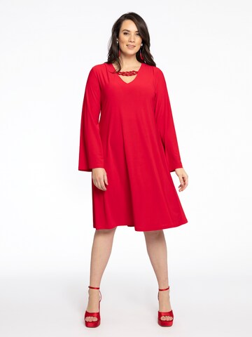 Yoek Kleid in Rot