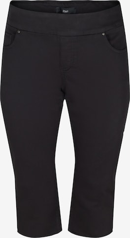Zizzi Regular Pants 'Cato' in Black: front