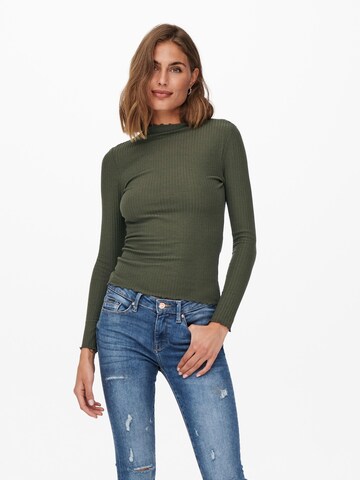 ONLY قميص 'Emma' بلون أخضر: الأمام