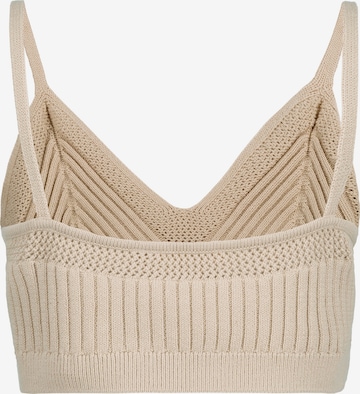 Tops en tricot Ulla Popken en beige