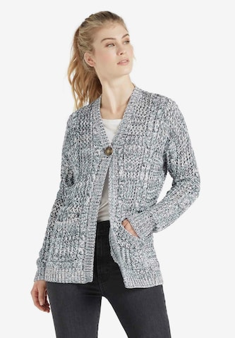 khujo Knit Cardigan 'Nita' in Blue: front