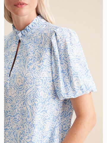 SEIDENSTICKER Blouse 'Schwarze Rose' in Blauw