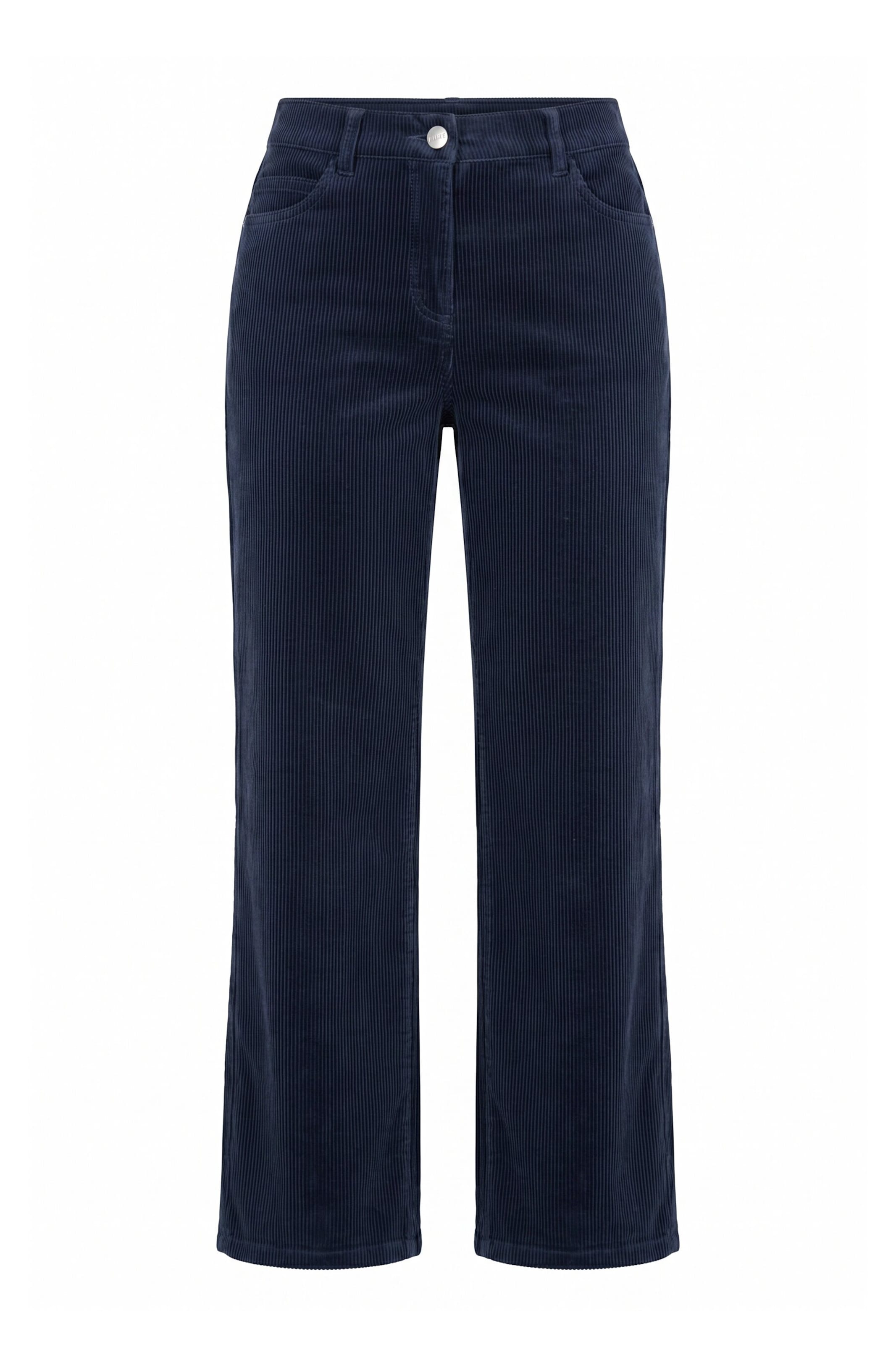 Ulla Popken Wide Leg Jeans in Blau: Vorderseite