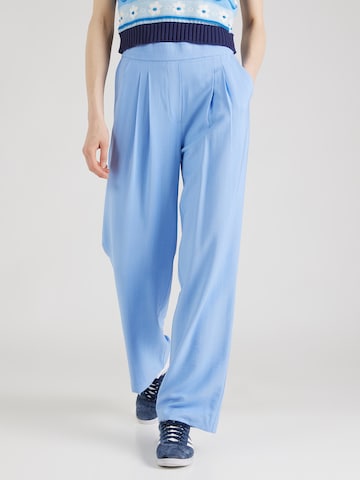 b.young Regular Pleat-Front Pants 'BYDASIE' in Blue: front