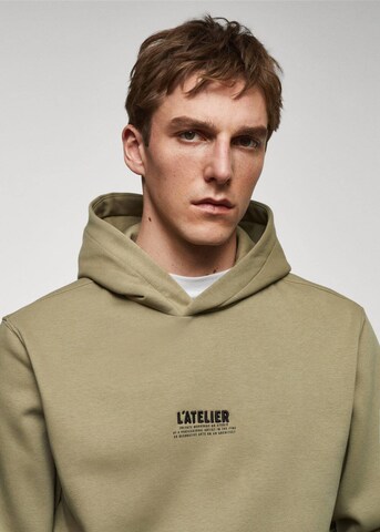 Sweat-shirt 'Atelier' MANGO MAN en vert