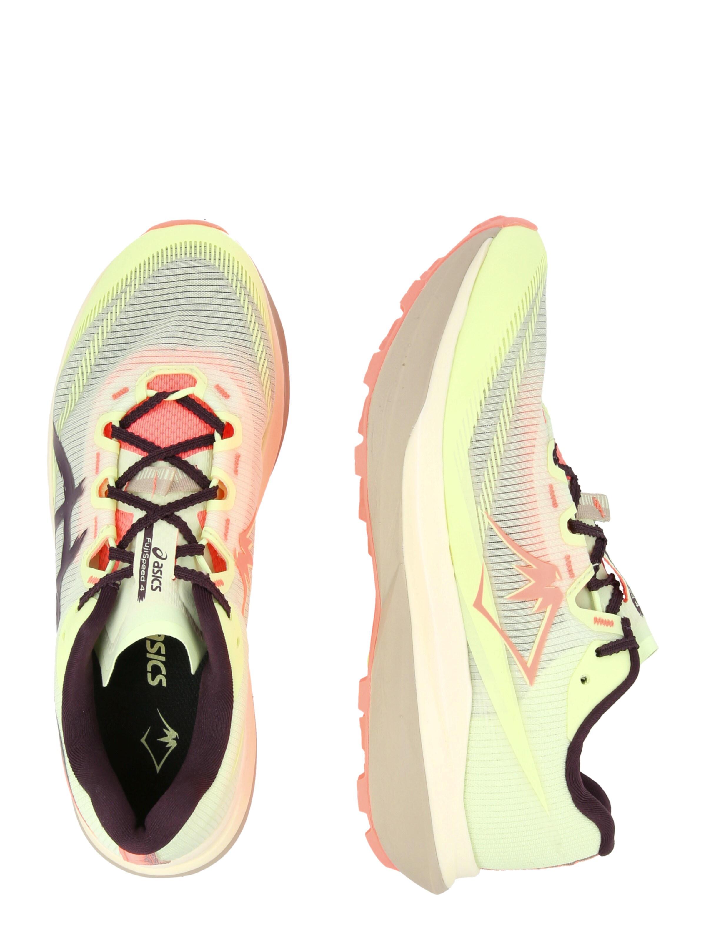 ASICS Loopschoen 'FUJISPEED 4' in Geel