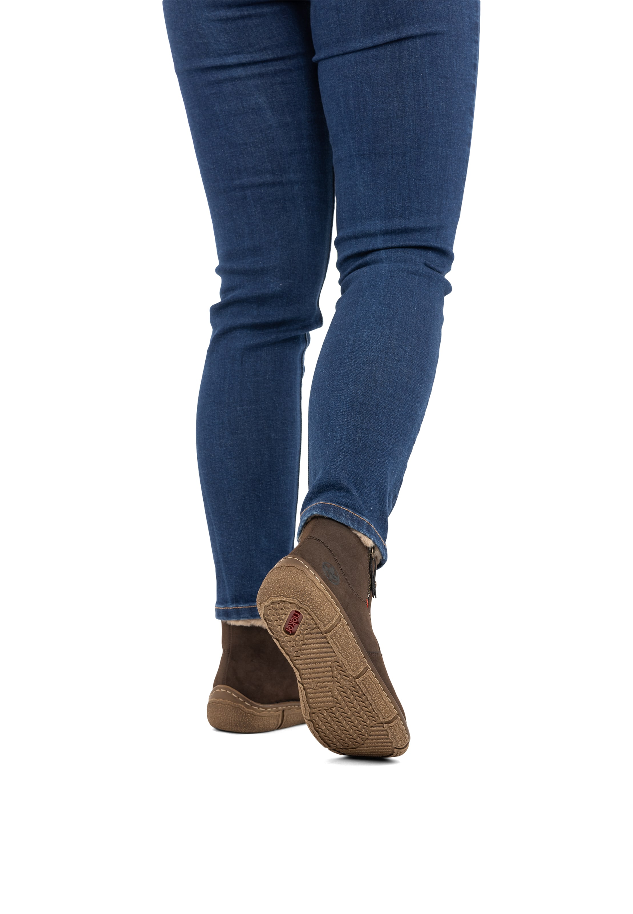 Bottines Rieker en marron : devant