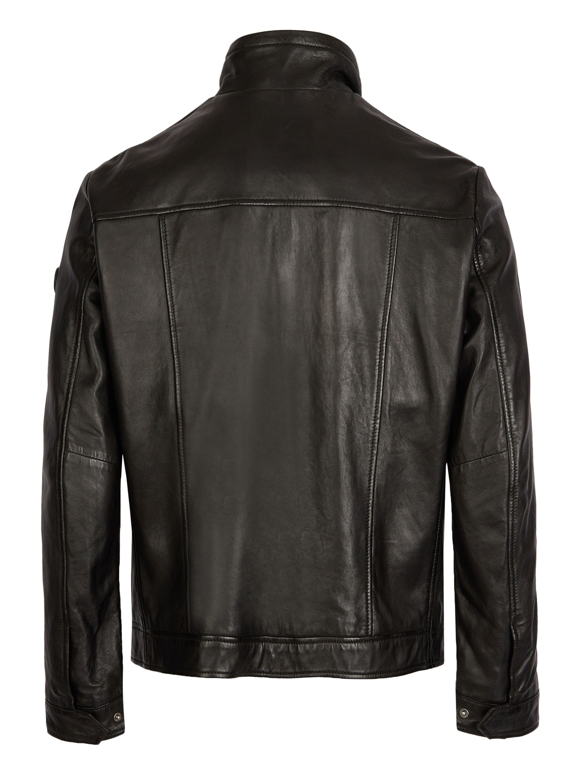 bugatti Lederjacke 'BUMatti' in Schwarz