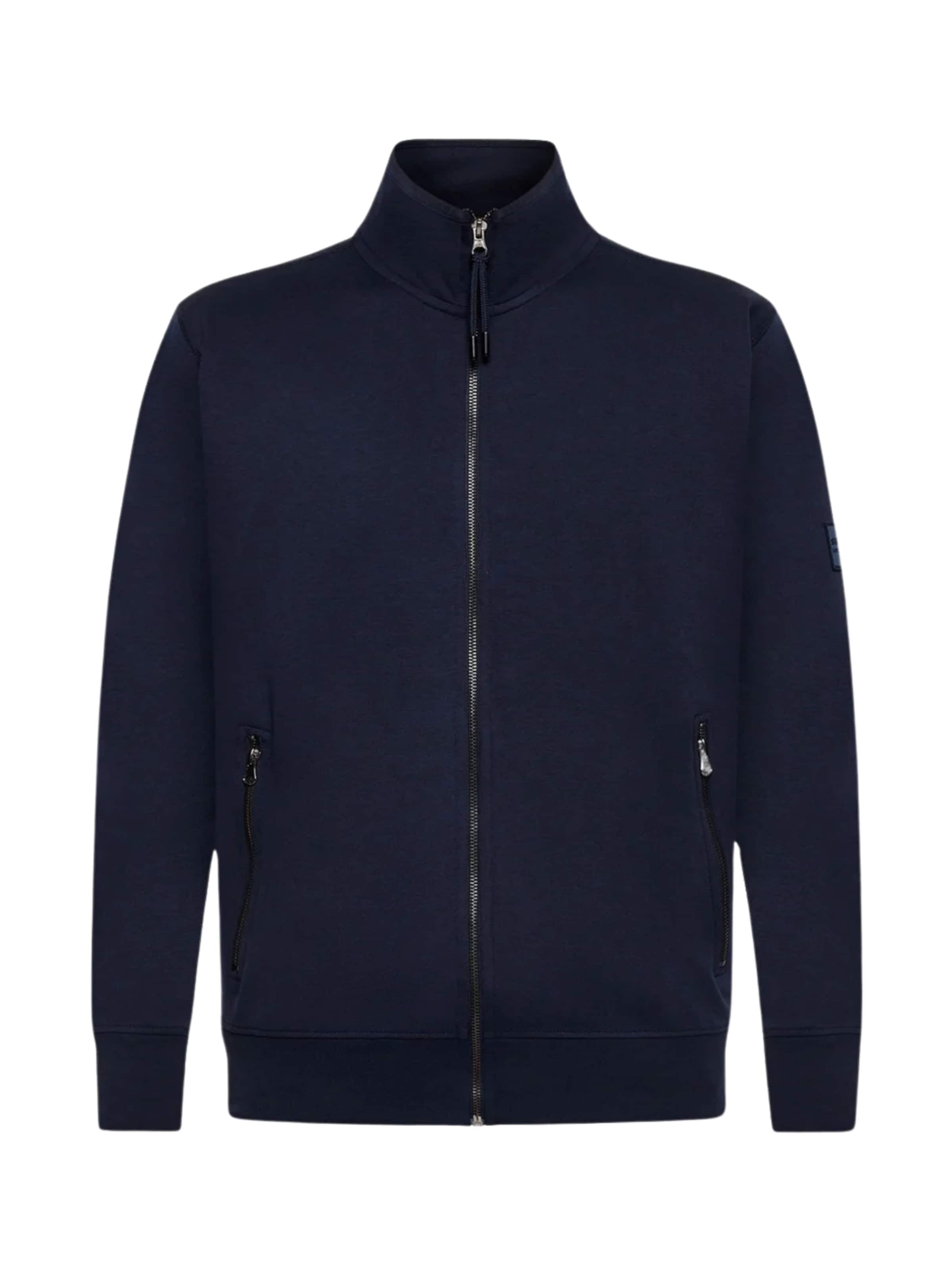 Signal Sweatjacke 'Bale' in Blau: Vorderseite