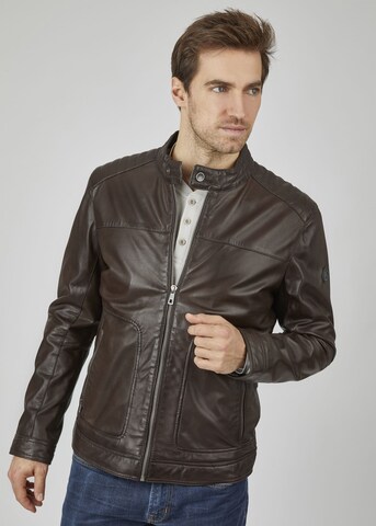 bugatti Between-Season Jacket in Brown: front