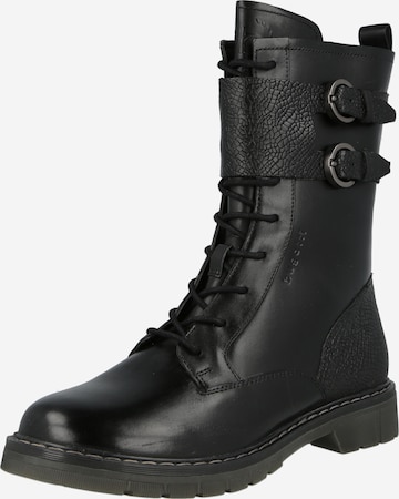 bugatti Lace-Up Ankle Boots 'Modena' in Black: front