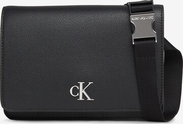 Calvin Klein Jeans - Riñonera en negro: frente