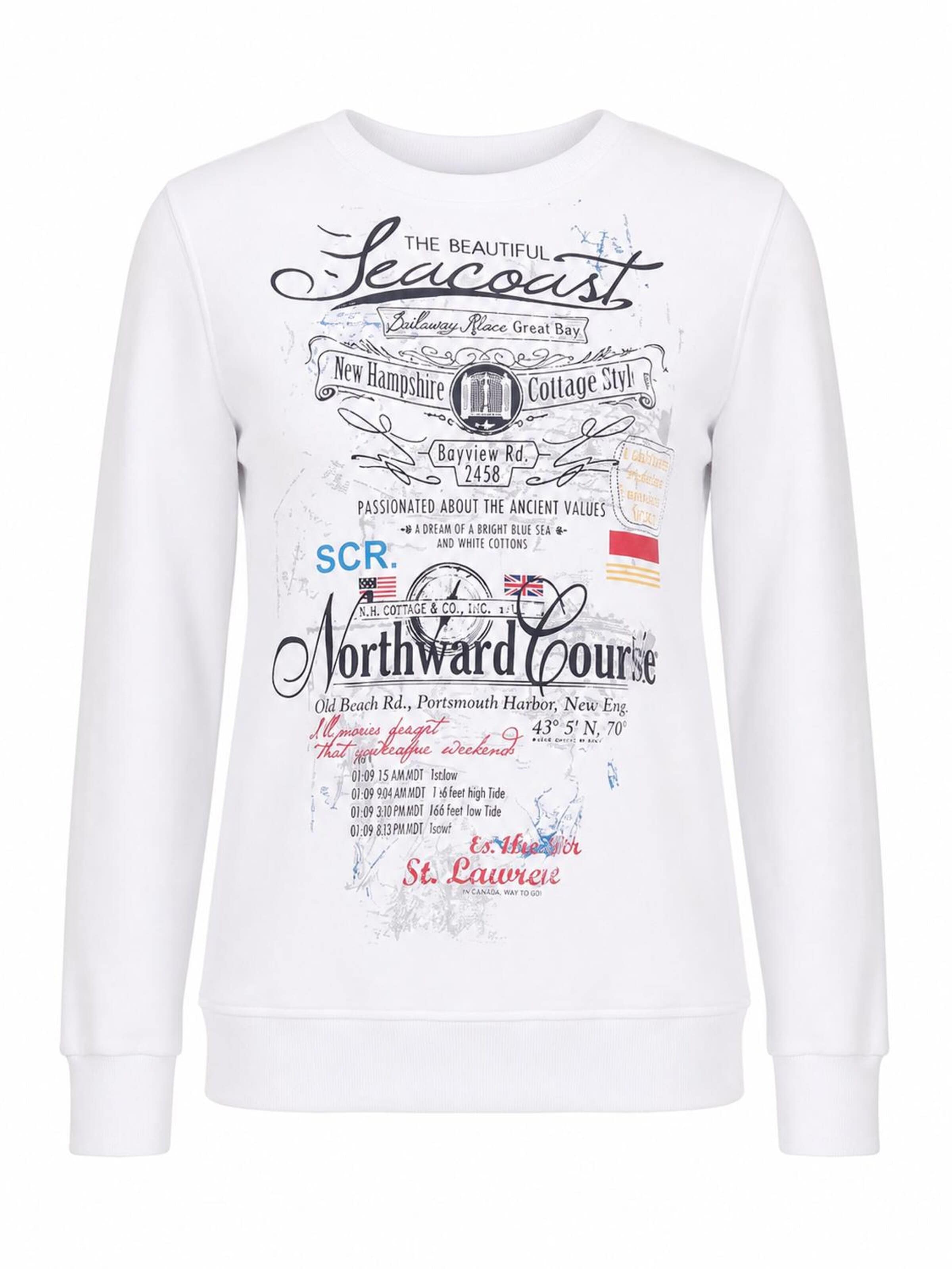 SCR. Pullover 'KIFA' i hvid: forside