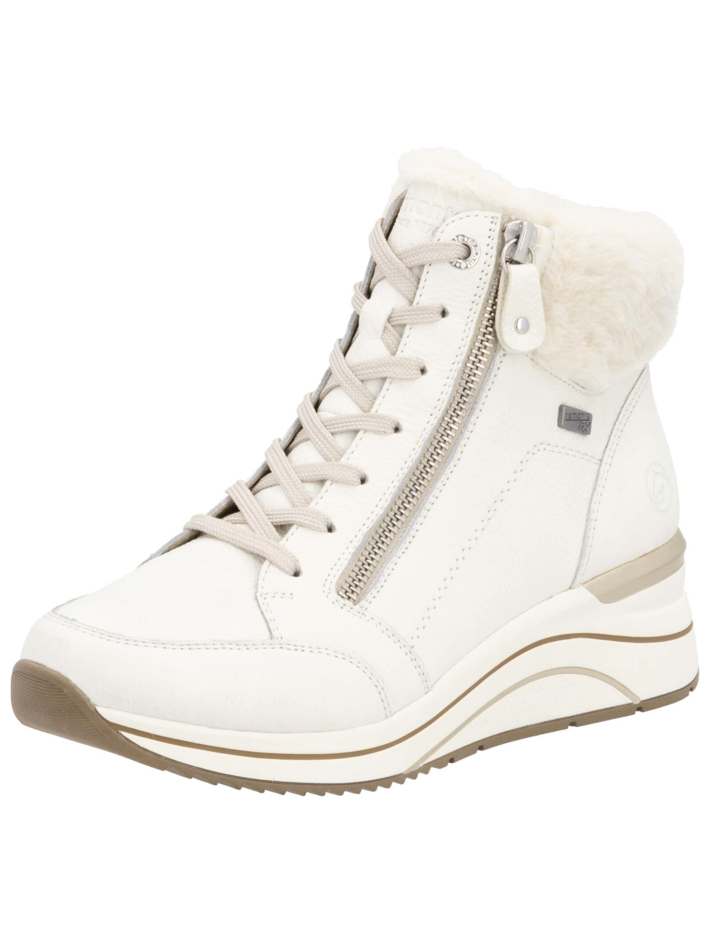 REMONTE Ботинки на шнуровке в Белый: спереди