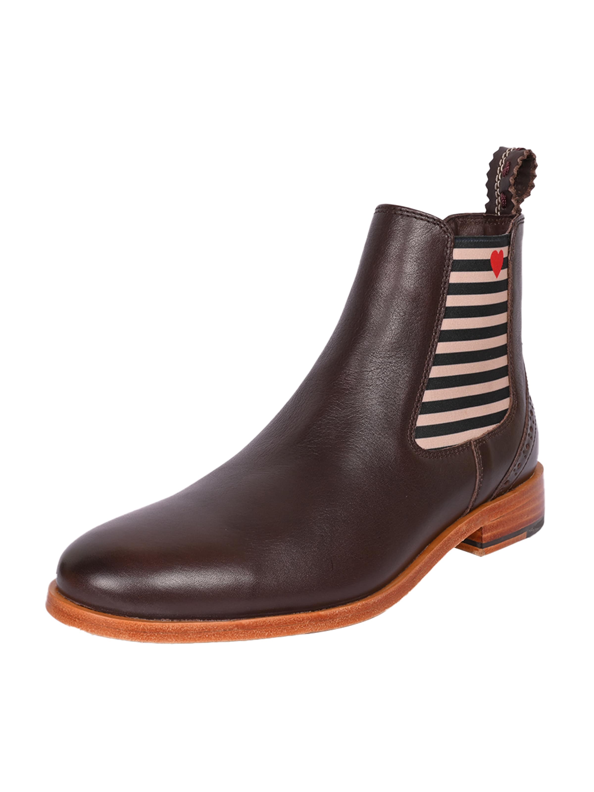 Crickit Chelsea boots ' SUVI ' in Bruin: voorkant