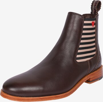 Crickit Chelsea boots 'SUVI' in Bruin: voorkant