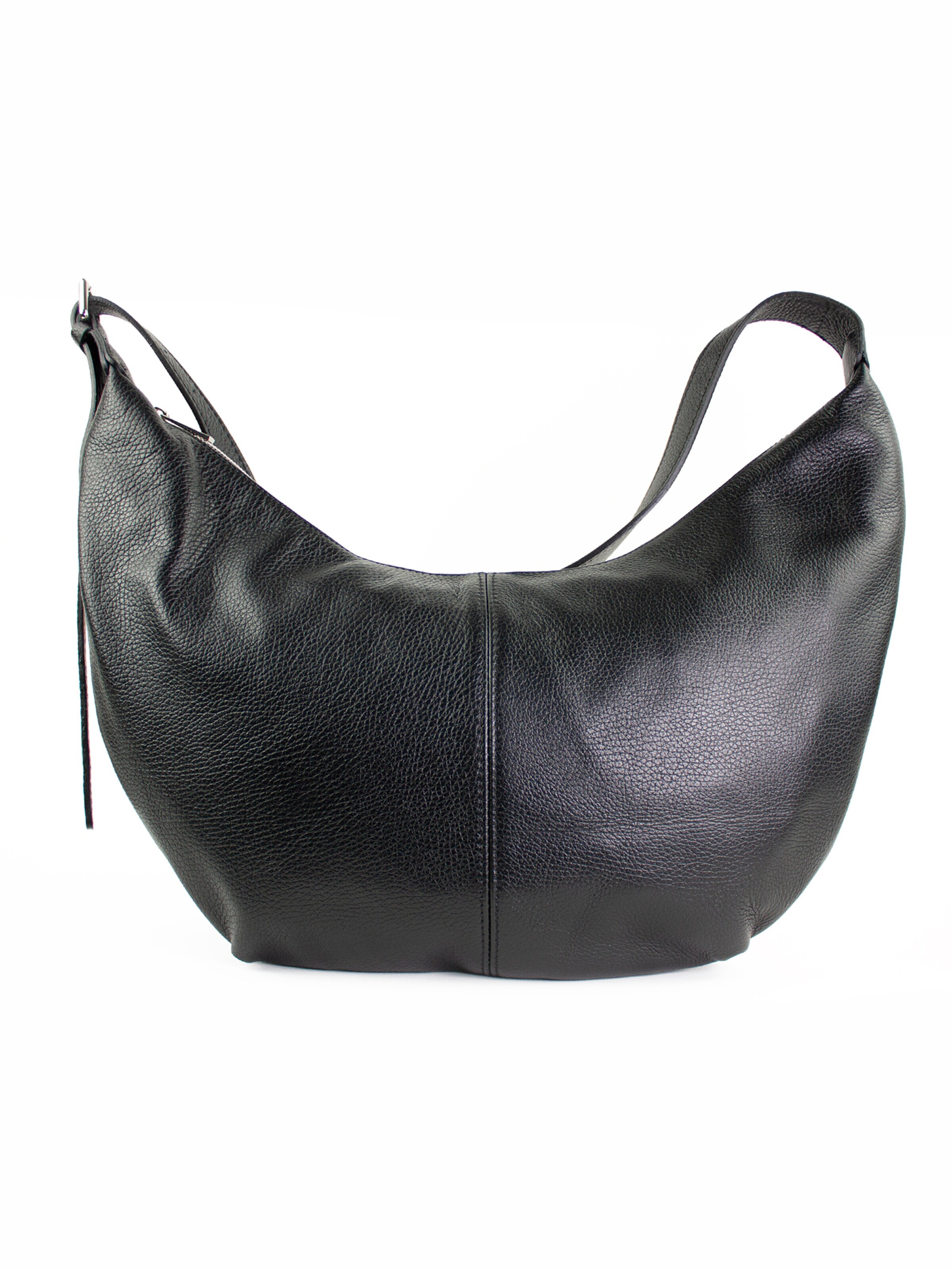 Borsa a spalla 'MONA' di lePelou in nero: frontale