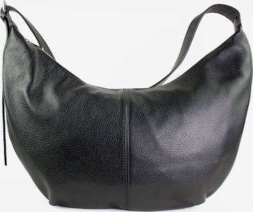 Borsa a spalla 'MONA' di lePelou in nero: frontale