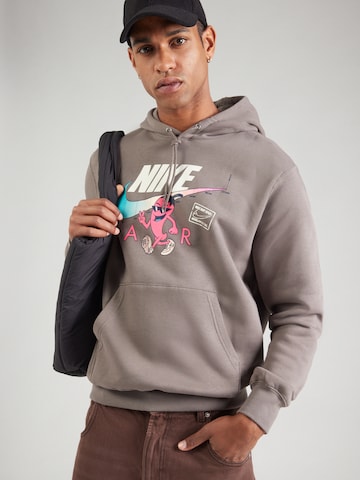 Sweat-shirt 'CLUB' Nike Sportswear en gris : devant