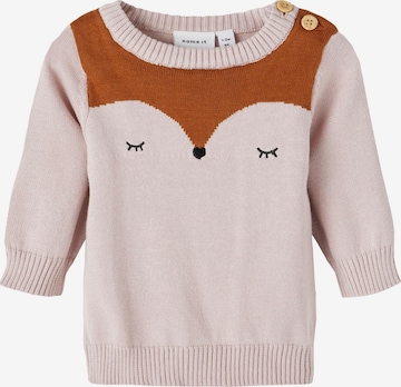 NAME IT Sweater in Pink: front