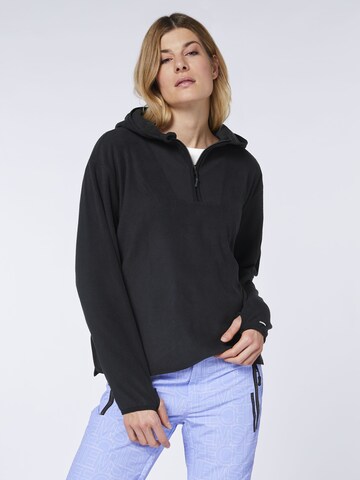 CHIEMSEE Fleece Jacket in Black