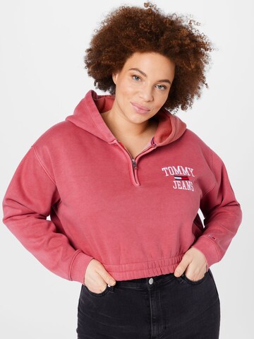 Tommy Jeans Curve Sweatshirt in Rood: voorkant