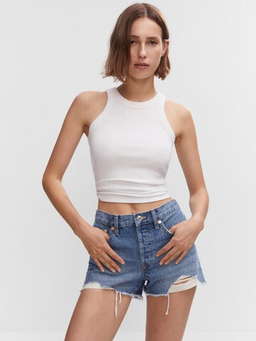 Regular Jeans 'HAILEY' de la MANGO pe albastru: față