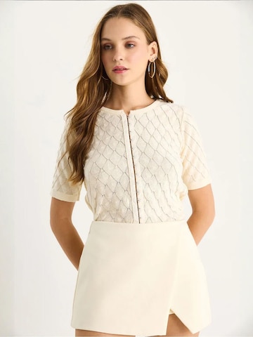 Chemisier Bianco Lucci en beige