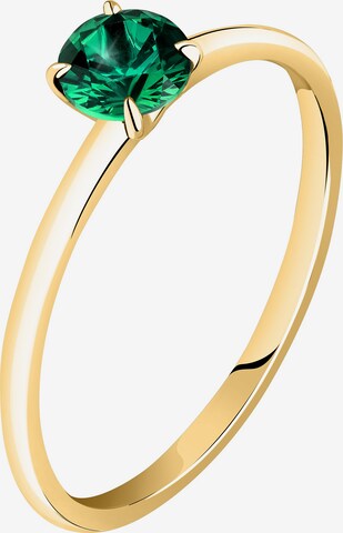 Live Diamond Ring in Green: front