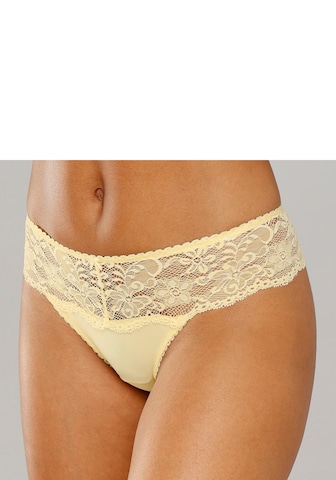 NUANCE Thong in Yellow: front
