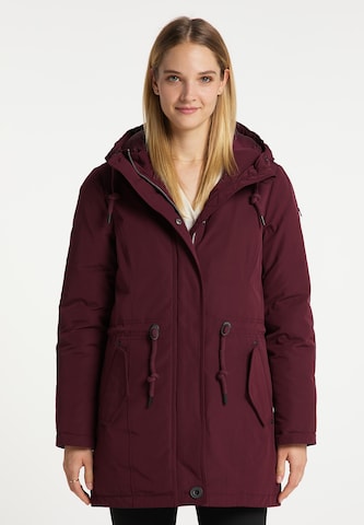 Parka d’hiver DreiMaster Klassik en rouge : devant