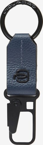 Piquadro Schlüsselanhänger in Blau: Vorderseite