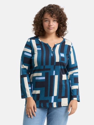 Tom Tailor Women + Shirt in Blue: front