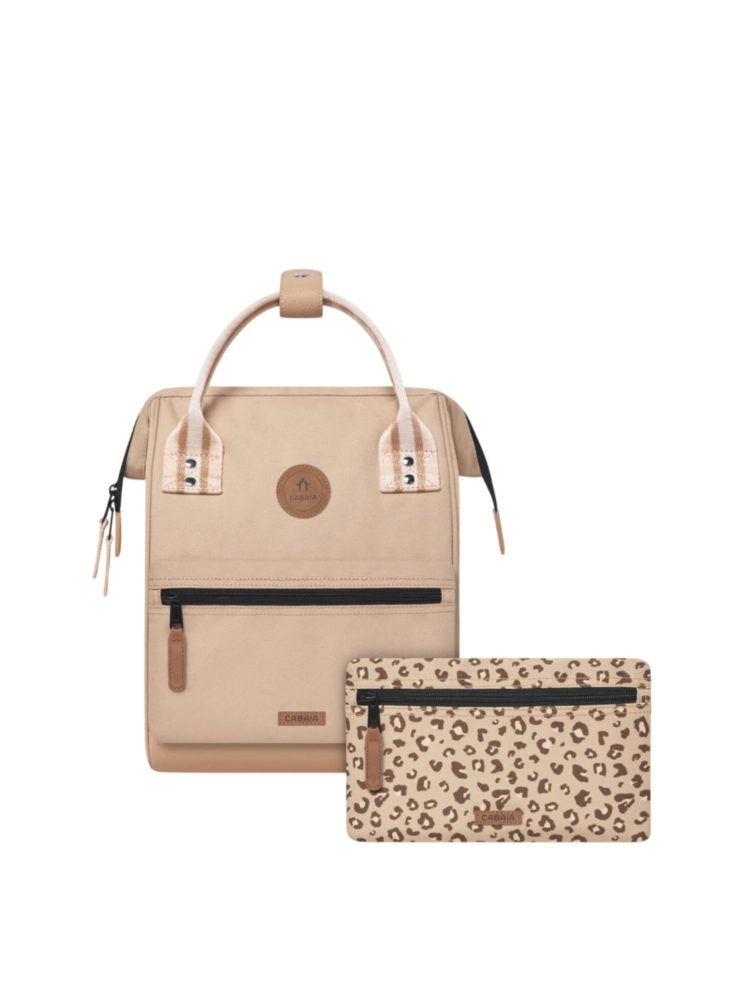 Cabaia Backpack 'Lobito S' in Beige: front