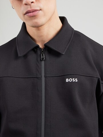 BOSS - Casaco em moletão 'Member' em preto