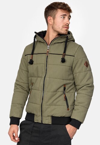 INDICODE JEANS Winter Jacket in Green