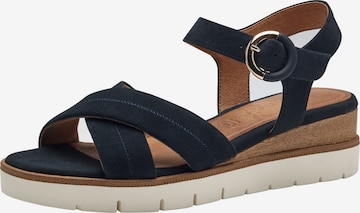 Tamaris Sandaal in Blauw: voorkant
